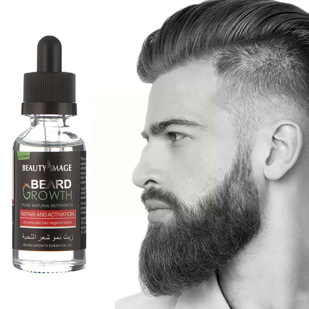 

Beard Growth Kit For Men Organic Beard Oil for FACIAL Boyfriend Hot Set Care Gift 2021 With Moustache Dad Husband Comb Man V7X5