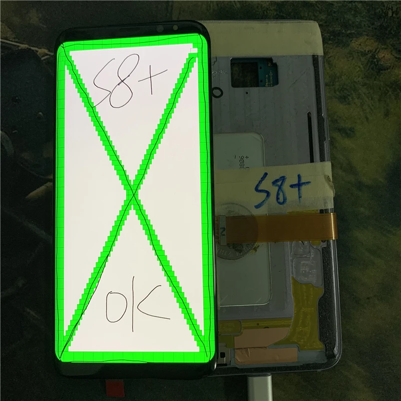 Битые пиксели для Samsung Galaxy S8 + Plus G955 G955F сенсорный экран дигитайзер ЖК дисплей