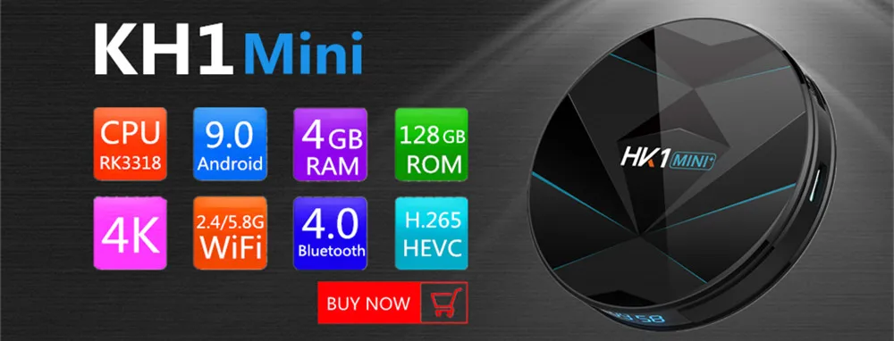 ТВ-бокс HK1 Mini plus Android 9,0 4GB 128GB 64GB 32GB Rockchip RK3318 2,4G/5G wifi 4K Google voice PK HK1 MAX A95X Android tv BOX