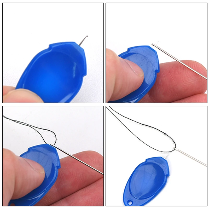 

ZXIIXZ Thumb Threader Needle Threader Stitch Insertion Tool Hand-Stitched Embroidery Needles Knitting Needles Sewing Thread