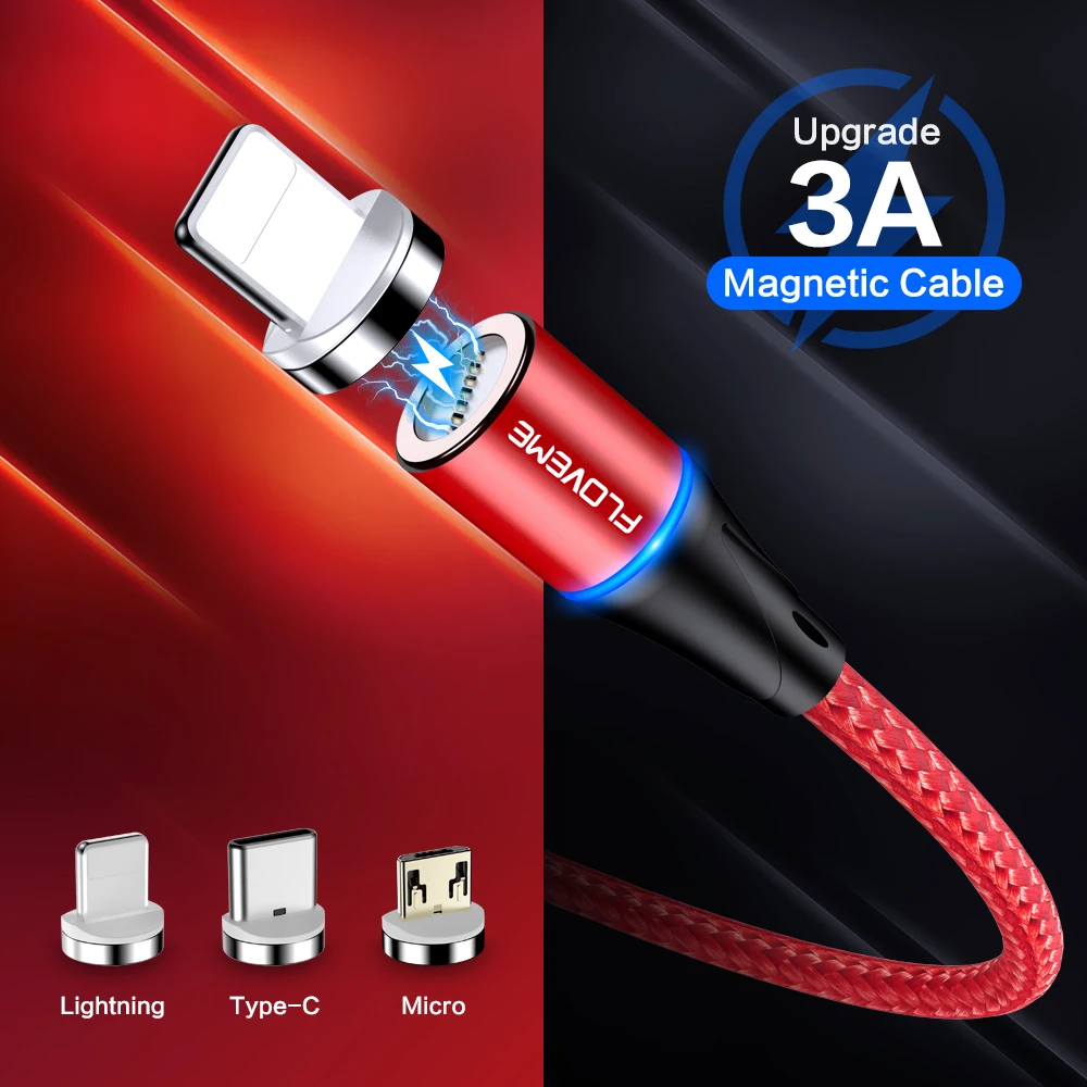 Кабель Micro USB FLOVEME для быстрой зарядки двусторонний usb-кабель 1 м двустороннее