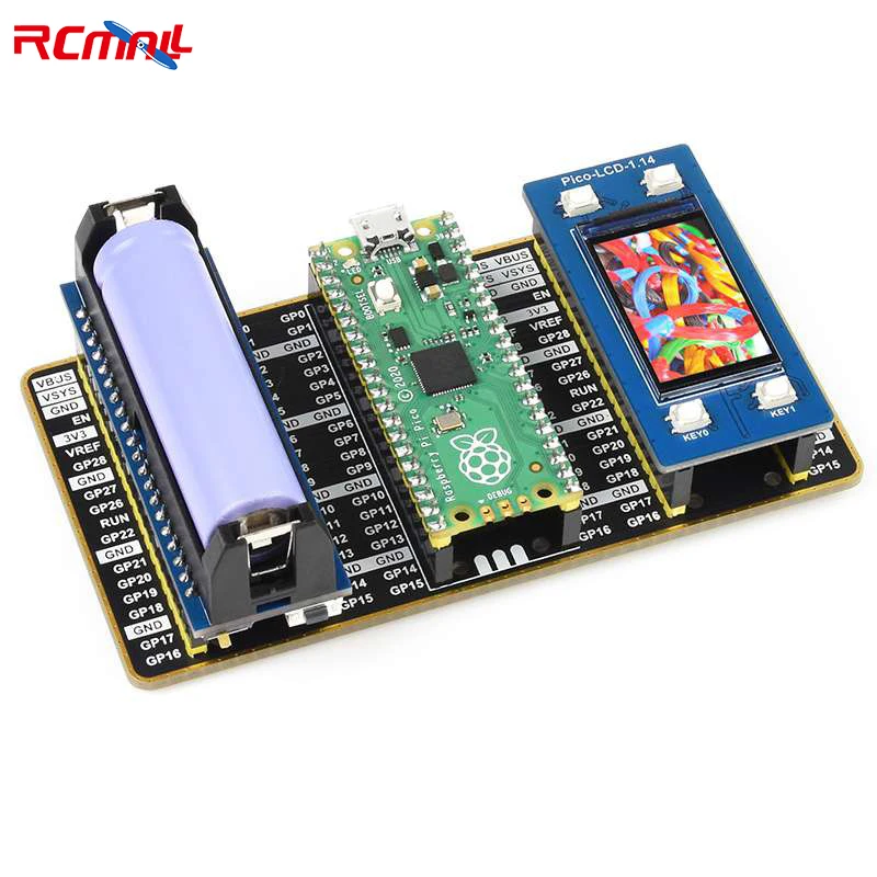 

RCmall Dual GPIO Expander for Raspberry Pi Pico, Two Sets of Male Headers For Connecting More Expansion Modules