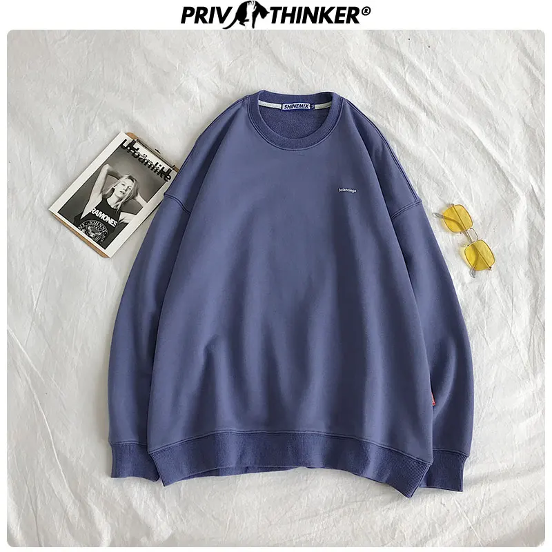 Privathink Harajuku одноцветные женские толстовки с длинным рукавом 2020 Осенние хлопковые