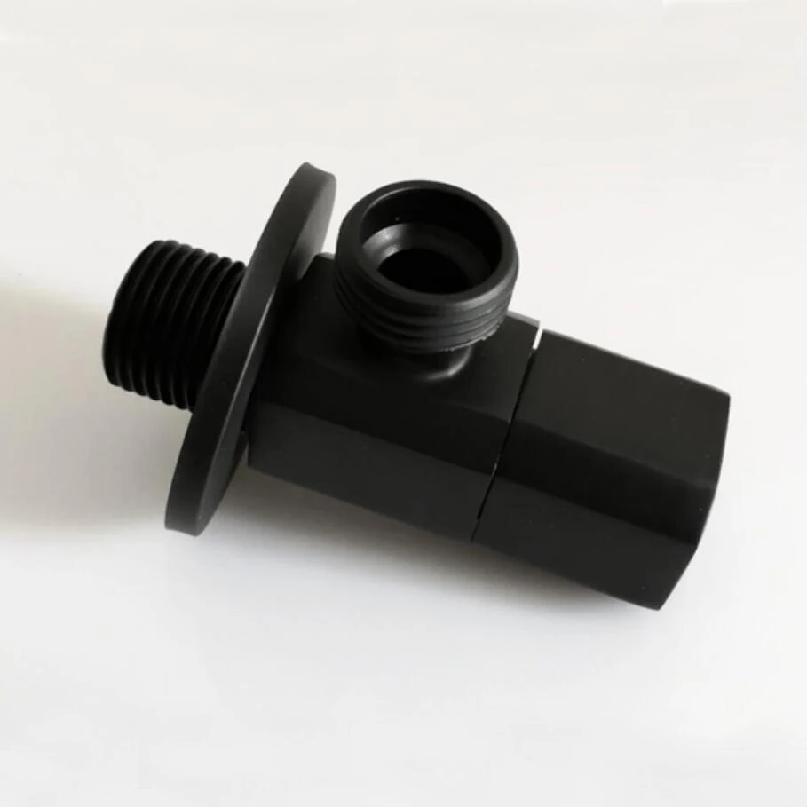 Однотонный роскошный позолоченный или матовый черный смеситель для воды угловой