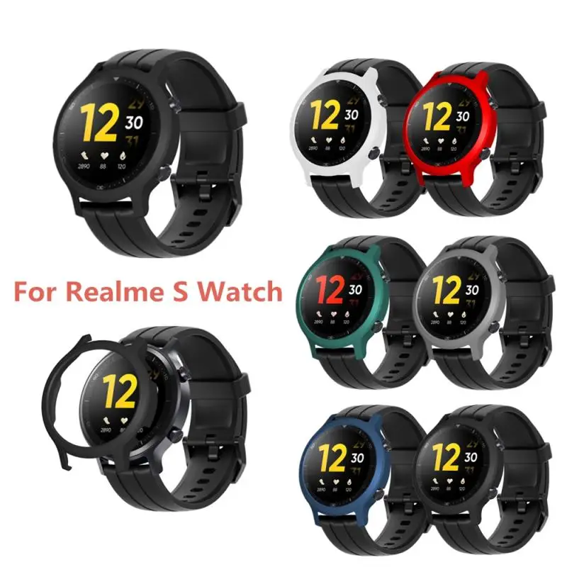 

Newest Protective CaseFor Realme Watch S Strap Smart Watch Cover PC Bumper Plastic Protector Replacement Watch Shell Hard Frame