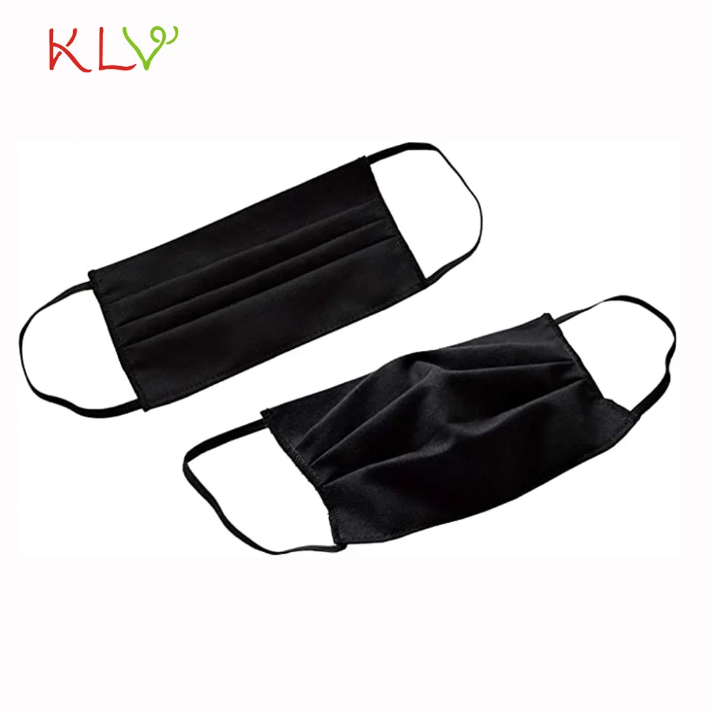 

10PCS Adults Face Mask Lot Cotton Cloth Washable Black White Mouth Nose Protection Shield Masks Dustproof Outdoor Riding Maski