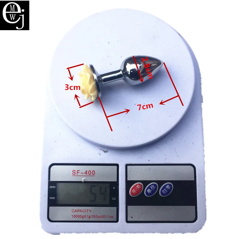 Металлическая Анальная пробка с цветком анальная из нержавеющей стали секс