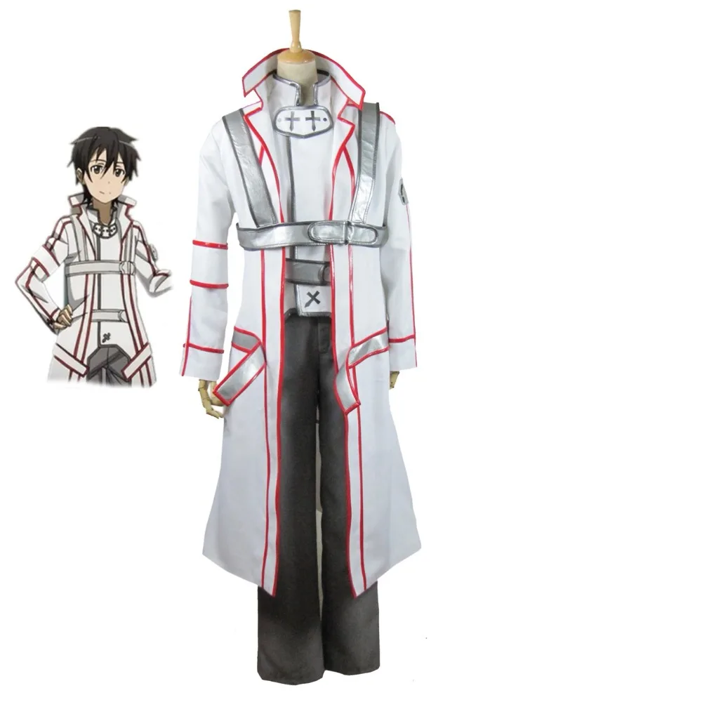 

Аниме мультфильм меч для косплея Art Online Kirigaya Kazuto костюм Кирито для косплея Set