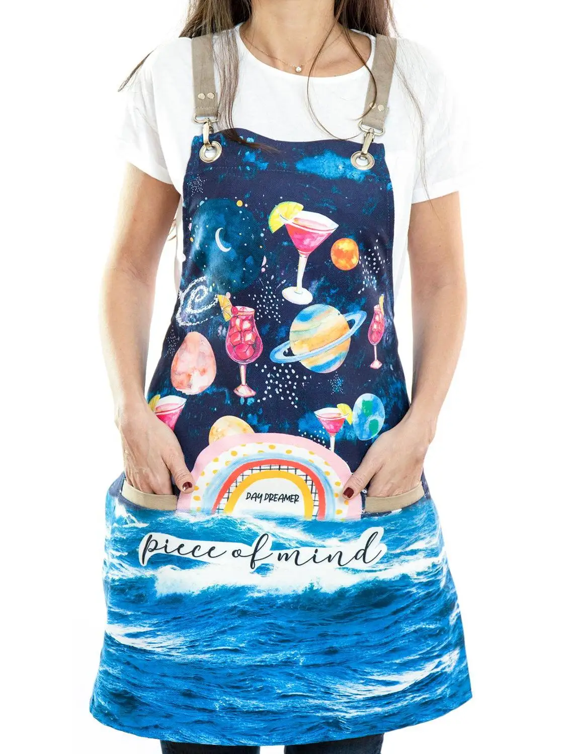 

Фартук в стиле «унисекс» фартук для мужчин и женщин, Кухонный Фартук для шеф-повара, фартук для бариста, Рабочий Фартук для бариста