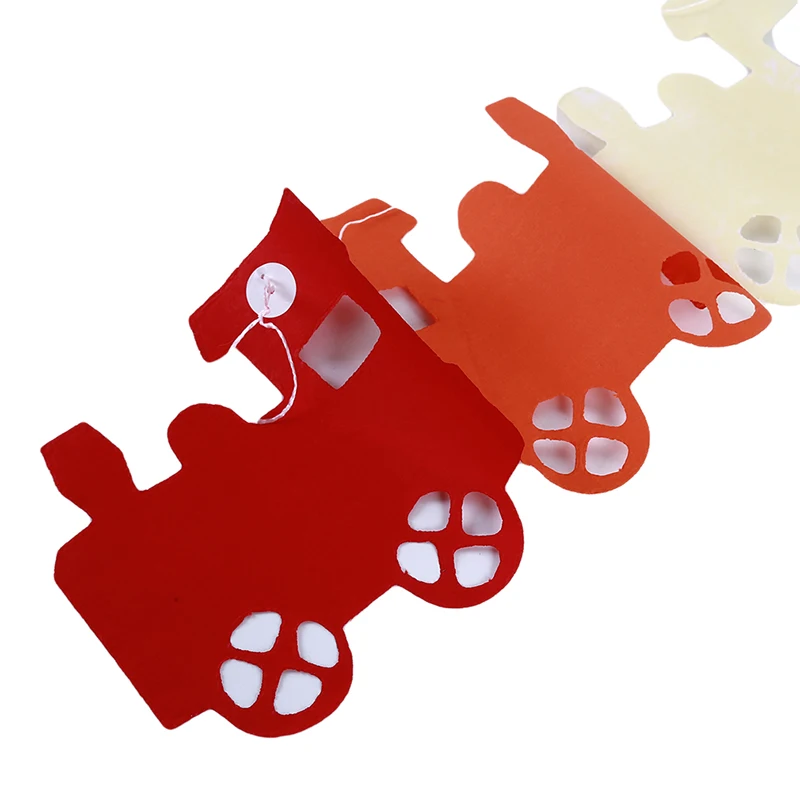 Тканевая бумага цветок сердце поезд гирлянда для детей день рождения декор