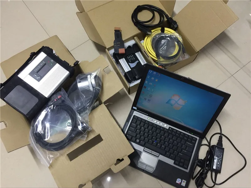 2в1 диагностический инструмент для B MW Icom Next MB Star C5 + ноутбука D630 4g 1 ТБ HDD ICOM A2 update & SD