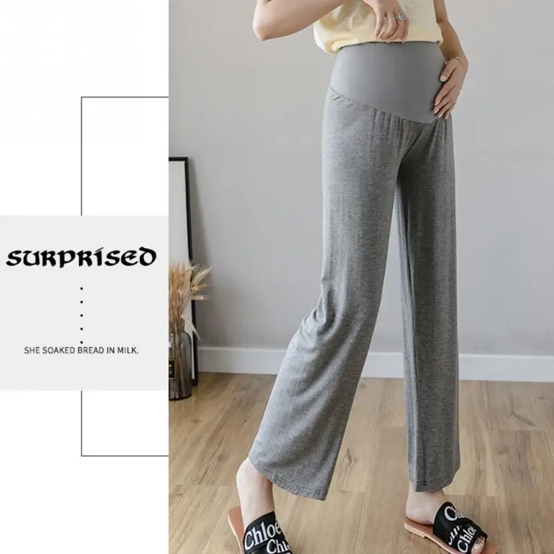 Женская пижама с высокой талией брюки для беременных широкие эластичные летние