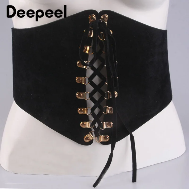 Deepeel 1 шт. 15 см * 64 четырехбортный эластичный супер широкий женский пояс простой и