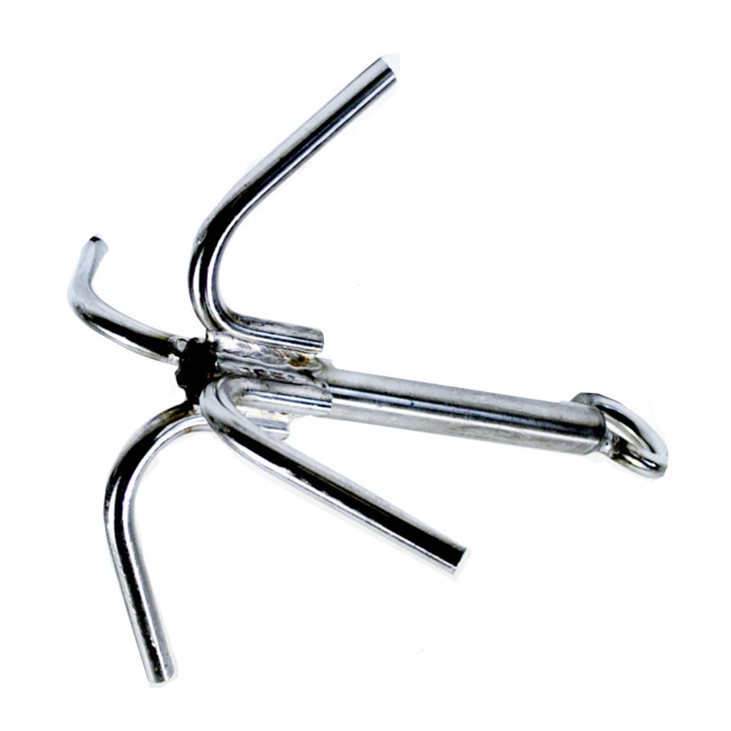 

Stainless Steel Grapnel Anchor with 4 Claws for Marine Yacht Dinghy Boat 10.6"