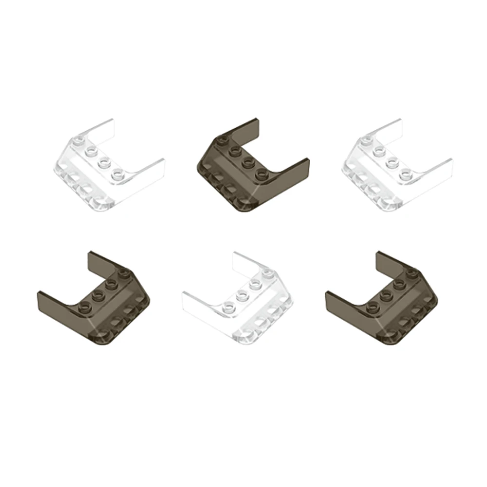 

4pcs Windscreen 4 x 4 x 1 Transparent Colors 6238 Building Blocks Assembles Particles DIY Children Educational Creative Toys
