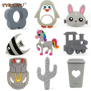 1 шт., Силиконовые Прорезыватели для зубов, коала, Сова, слон