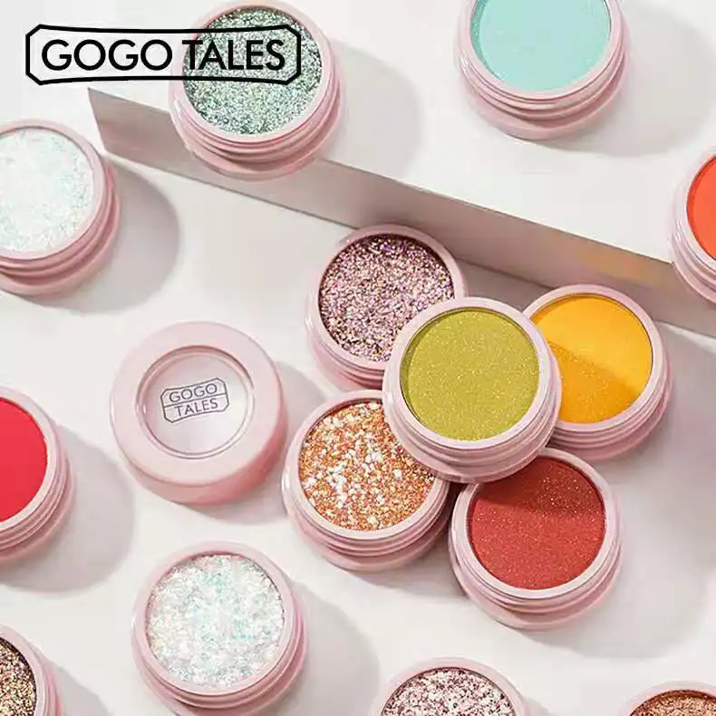 GoGo Tales, блестящие тени для век, галактика, палитра для макияжа, мерцающие матовые тени для век, палитра блестящих бриллиантов, тени для век, пудра, кремовый пигмент