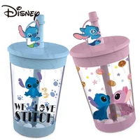 disney stitch cherry blossom bucket sippy cup stetson blind egg doll cup blind box traveling cup to collect and send goods