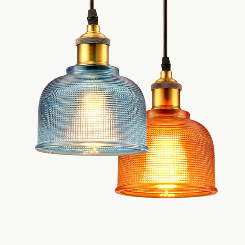

Modern Loft Decor Glass Pendant Lights Dining Room Bedroom Cafe Creative Bar Single Glass Hanging Lamp Decor Light Fixtures