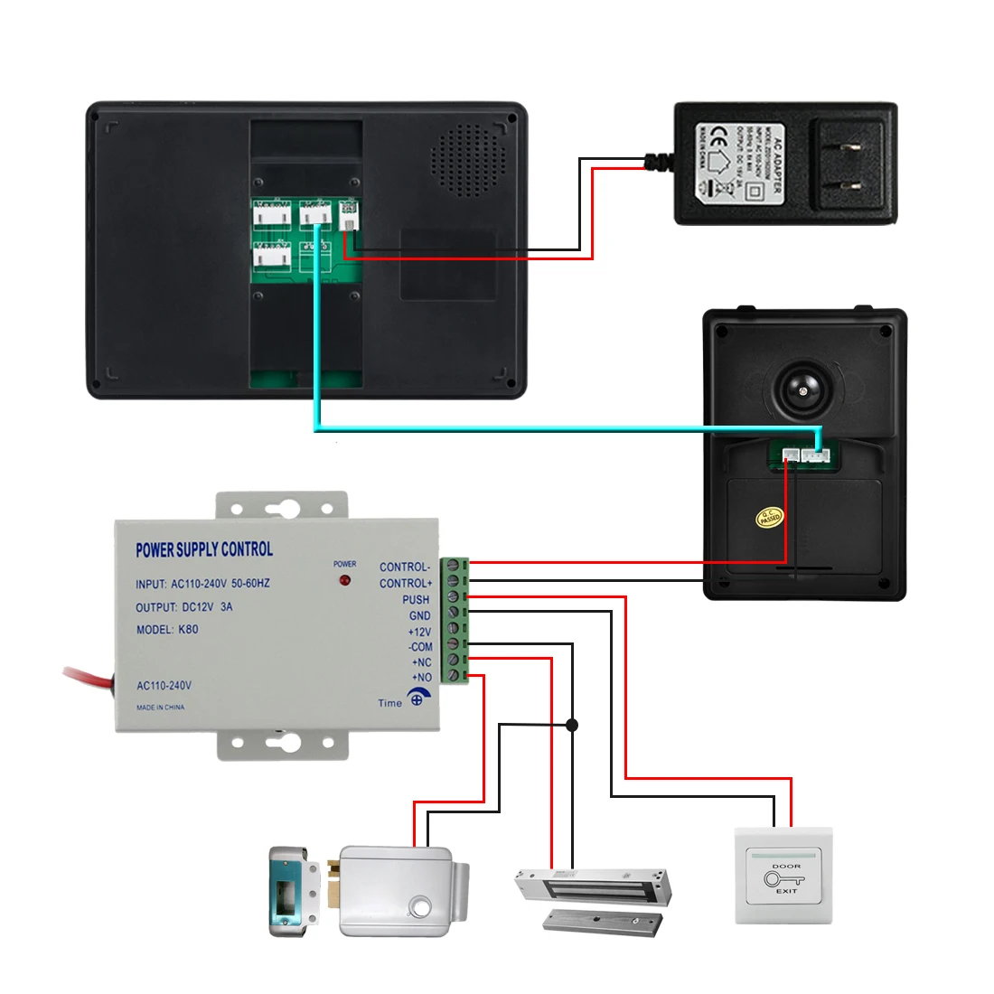 YobangSecurity RFID разблокировка 7 дюймов WIFI беспроводной видео мониторинг дверной