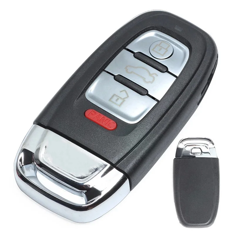 KEYECU 3 + 1 кнопка для Audi A3 A4 A5 A6 A8 Quattro Q5 Q7 дистанционный смарт ключ брелок 315/ 433/ 868 МГц