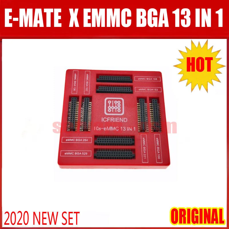 Новинка 2021 высокоскоростная фотография EMMC / ICs BGA 13 в 1 поддержка eMMc BGA100/136/153/162/168/221
