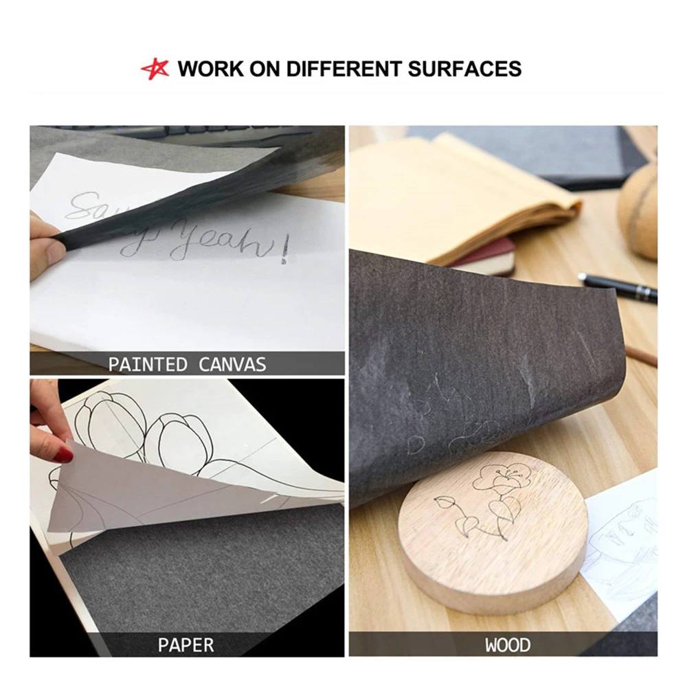 Двусторонняя карбоновая бумага 25 шт. голубая тонкая 48 к канцелярские