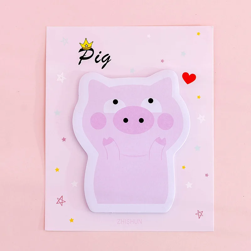 Стикеры для заметок Kawaii в виде поросенка бумага ежедневника милые розовые