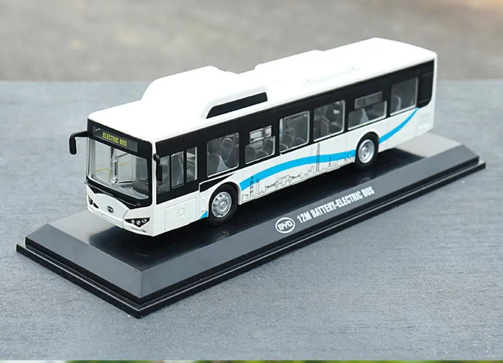 1/64 BYD K9 K8 12m аккумулятор электрический автобус белая Коллекционная модель под