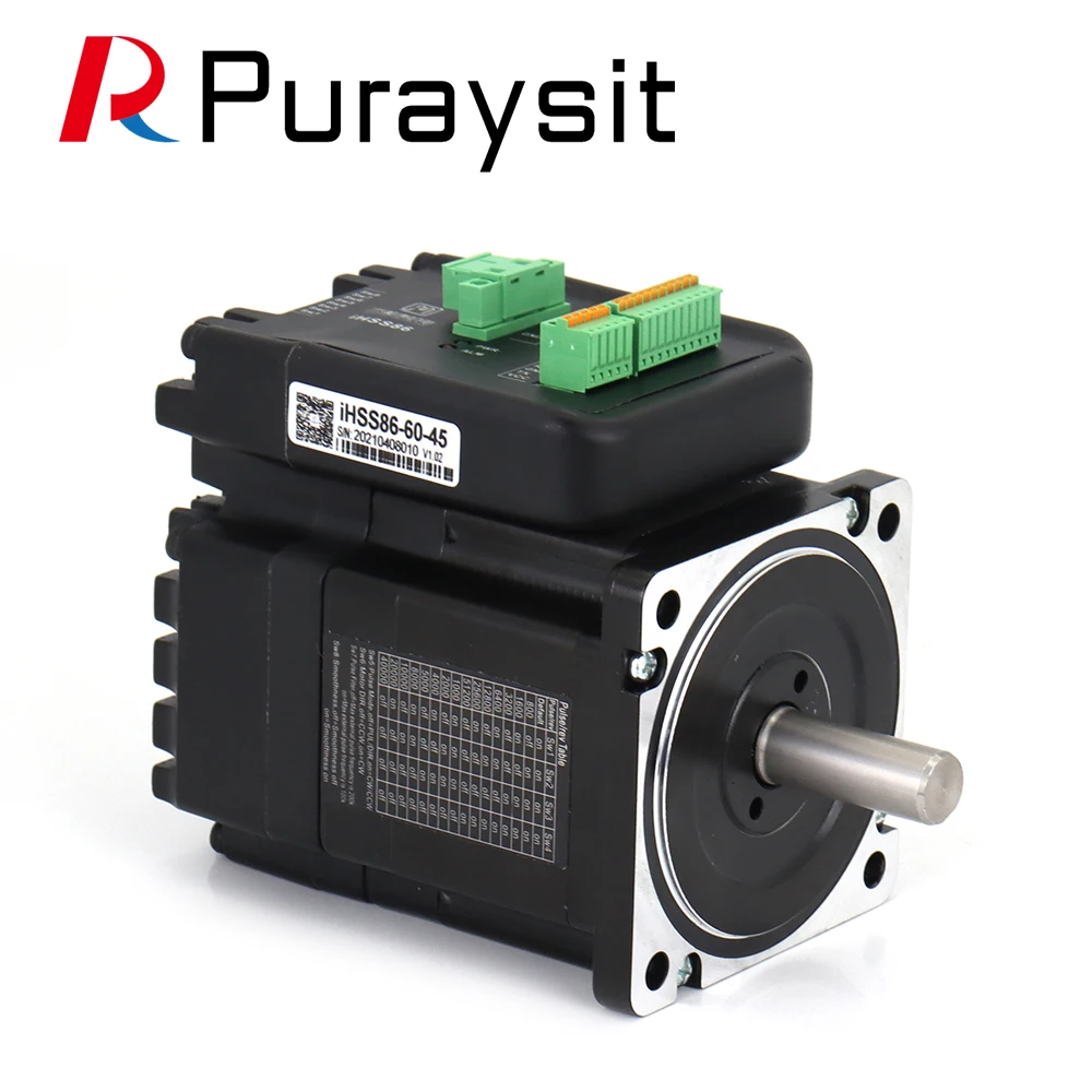 4.5N.M 7.5Nm Closed Loop Stepper Motor With Driver 6A 24-80V 2000rpm Integrated Step Servo Motors iHSS86-80-70 iHSS86-60-45 |