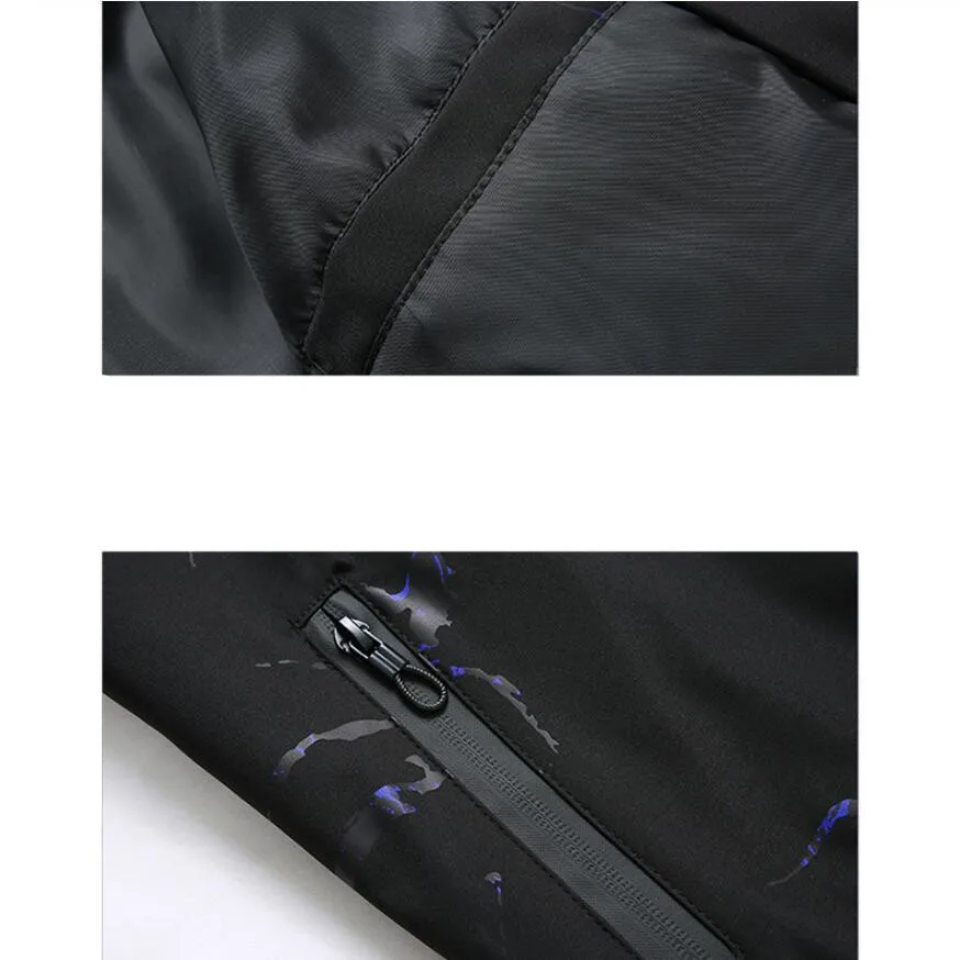

2019 Brand Clothing Fashion Men Jackets Spring Casual Coats Bomber Jacket Slim Fashion Male High quality printing coat S-4XL