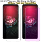 Закаленное стекло 9H для Asus ROG Phone 5 ZS673KS, 6,78 дюйма, прозрачное, с защитой от синего и фиолетового светильник