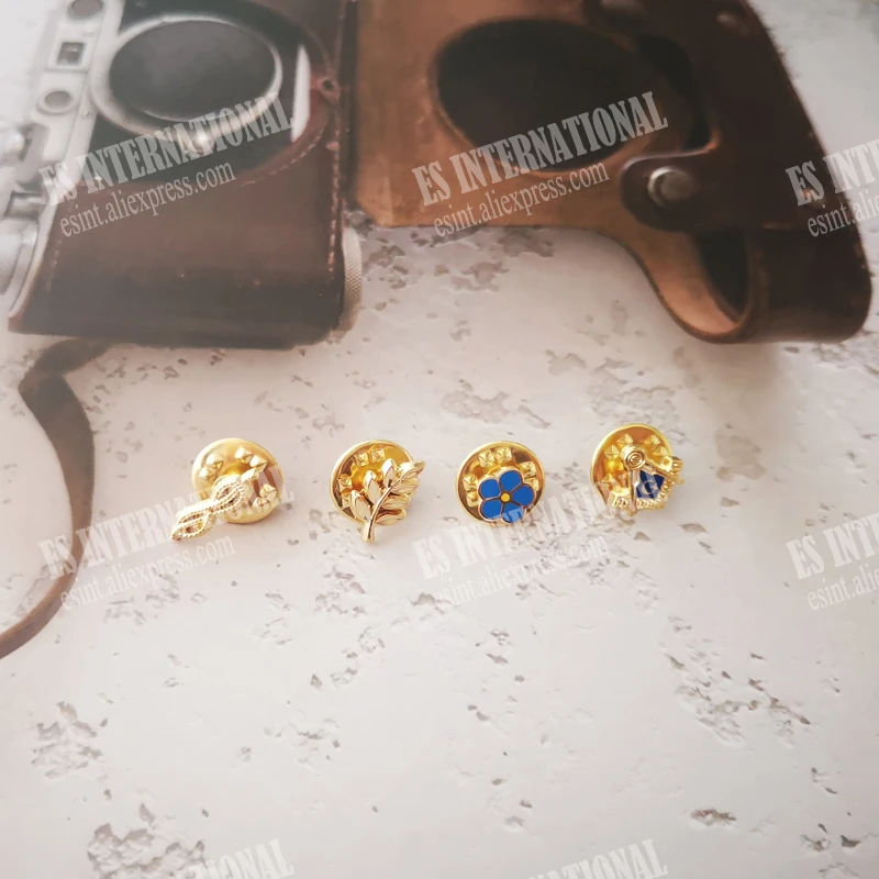 Оптовая продажа 4 различных стилей масонских нагрудных штырьков знак масон