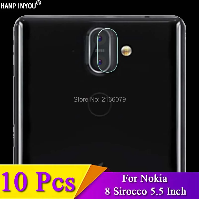 10 шт./лот для Nokia 8 Sirocco 5 дюйма Защитная крышка объектива задней камеры защитная