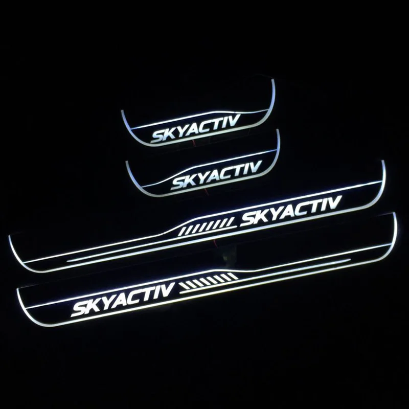 

LED Pedal Car Light For Mazda 3 2014 - 2020 2021 Skyactiv Door Sill Scuff Plate Pathway Dynamic Streamer Welcome Footstep Lamp