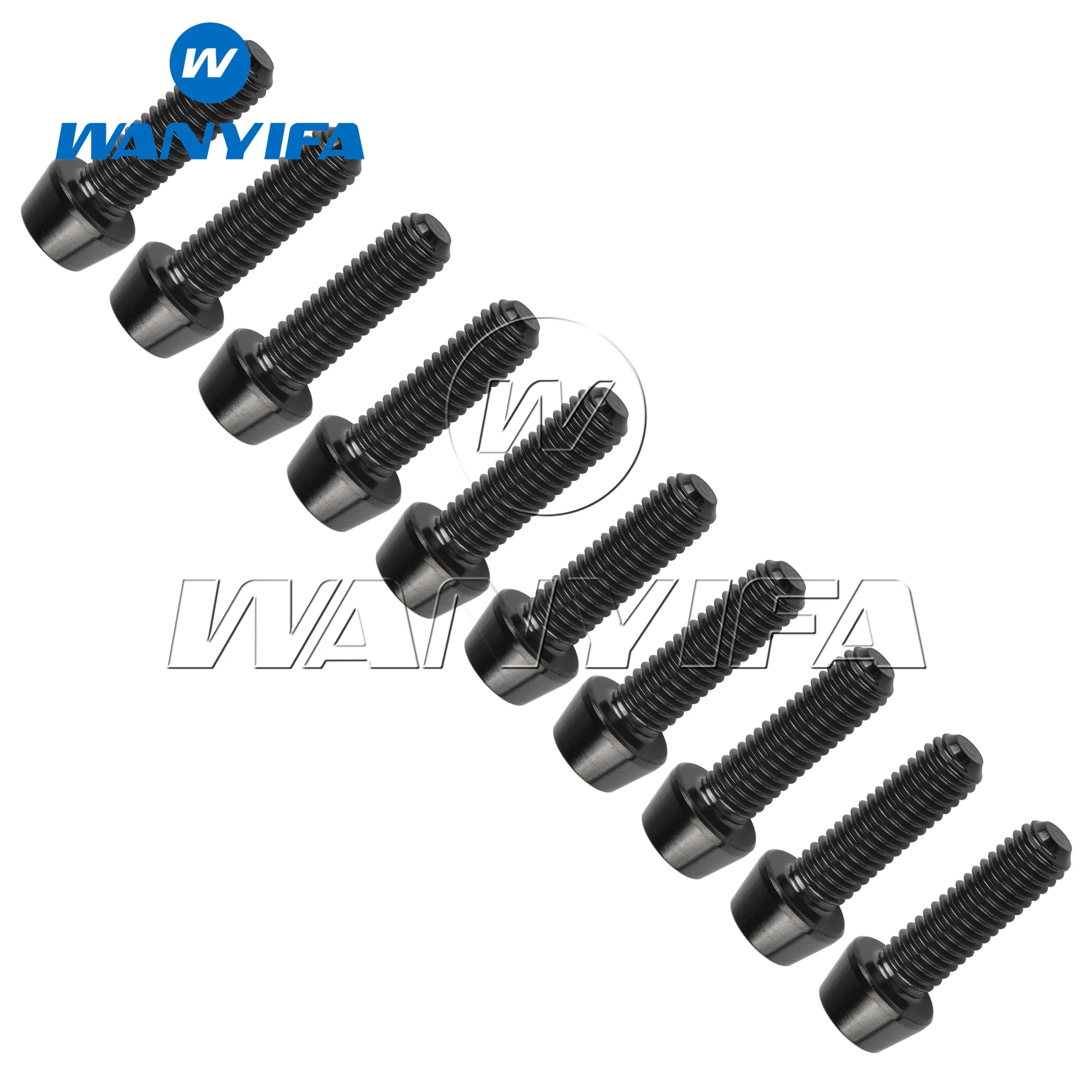 10 шт. M6x20mm Титан Ti Болт коническая головка болты для велосипеда V-BRAKE и дисковые
