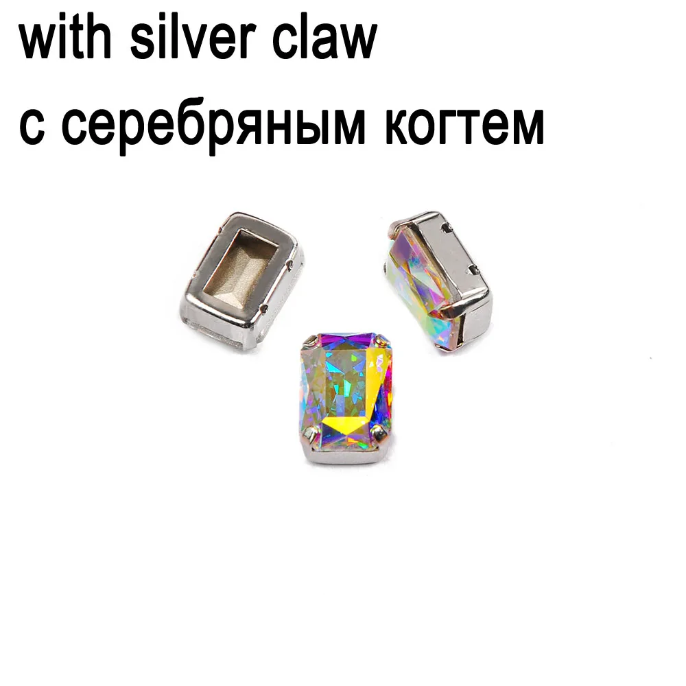 Цветное стекло CTPA3bI AB восьмиугольная форма стразы для шитья