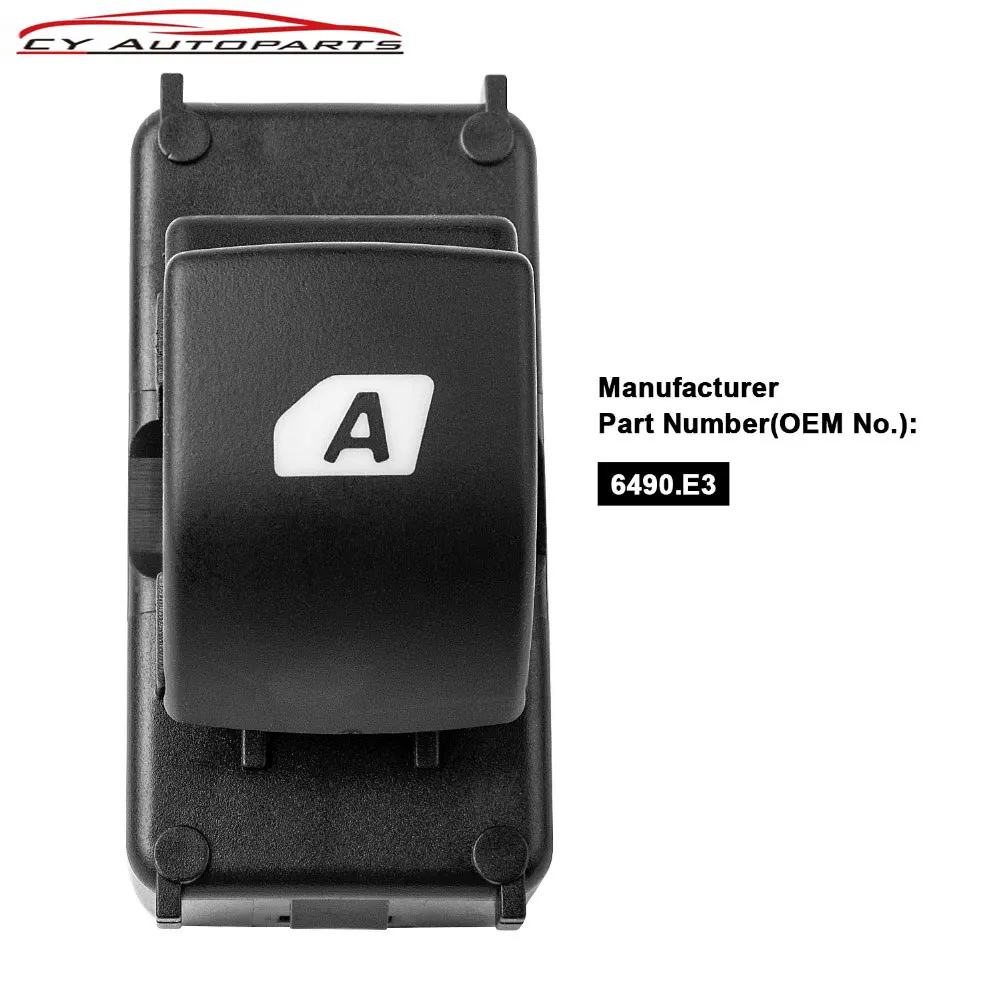 Новая кнопка оконного переключателя для Citroen C4 Berlingo Peugeot Partner 6490.E3