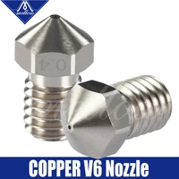 mellow top nf v6 plated copper nozzle durable reduce stick for 3d printer hotend nozzles for m6 v6 hotend blv mgn cube