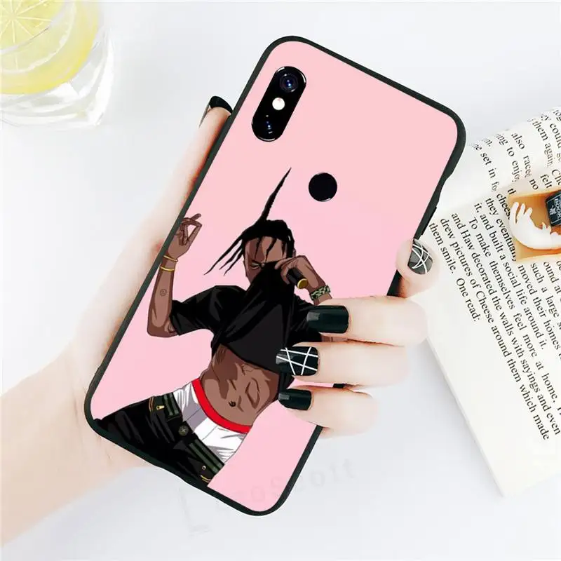 

Famous rapper Travis Scott Phone Case For Xiaomi Redmi note 7 8 9 t k30 max3 9 s 10 pro lite
