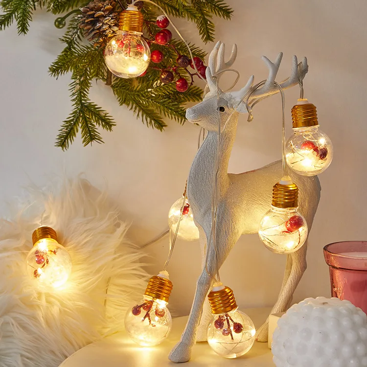 Christmas Hanging Lights LED String Light Xmas Decor Holiday Lamp Merry Christmas LED Lamps For Christmas Tree Decoration