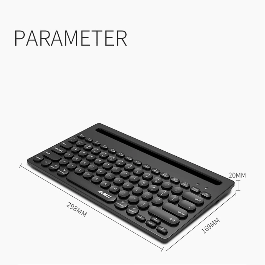 

Wireless Silent Gaming Keyboard 2.4G Tri-Mode Bluetooth Keyboard For Macbook Pro iPhone iPad Tablet PC Gamer Computer Keyboard