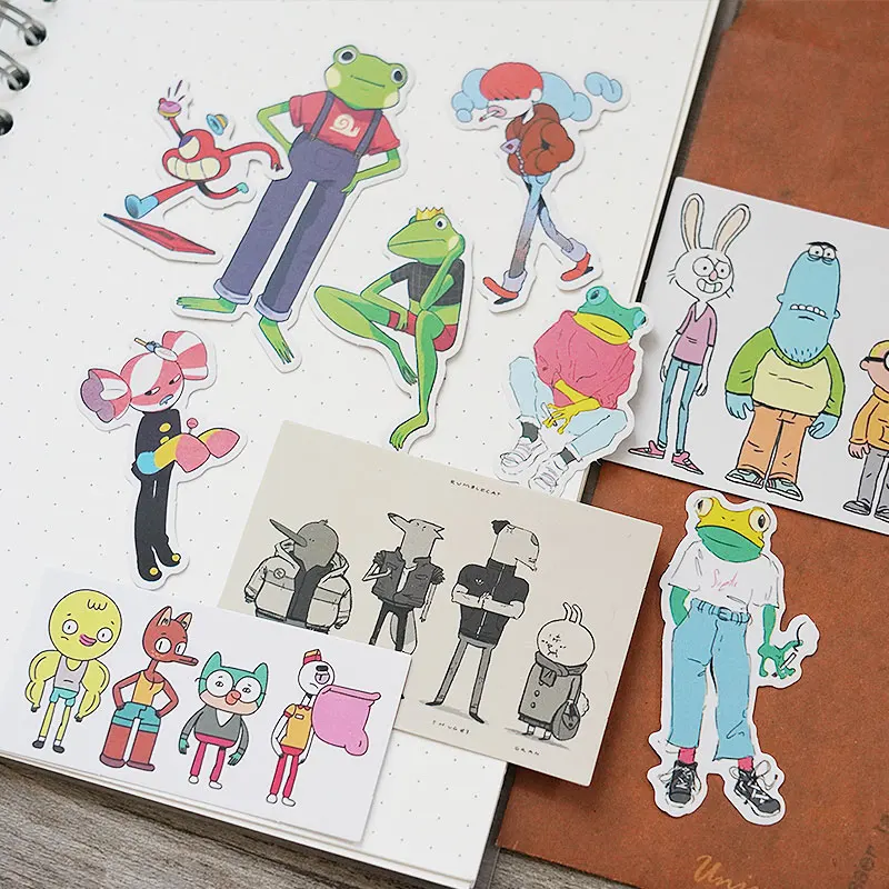 10 наклеек в виде симпатичной лягушки с мультяшным рисунком сделай сам альбом для