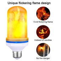 flame effect led bulb flickering fire wall light lamp for party garden yard christmas decor lights e27 flamme ampoule new 4 mode