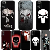 punisher marvel male for xiaomi redmi note 10s 10 9t 9s 9 8t 8 7s 7 6 5a 5 pro max soft black phone case