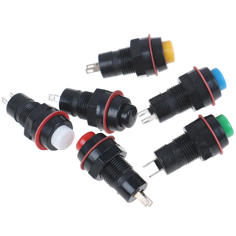 

6pcs 10mm Self-reset Push Button Switch Self Return Momentary Push Button Switch Dropshipping
