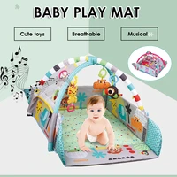 baby gym playmat toddler activity balls musical toy floor carpet crawling rug 5 in 1 infant play mat dolls toys gym fence rack