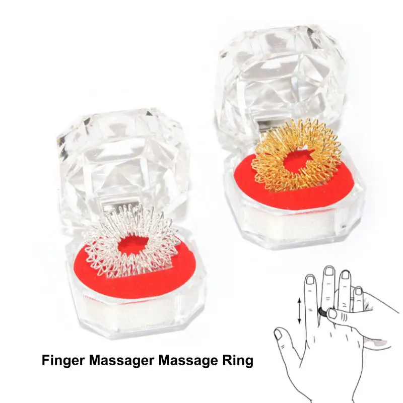 

5pc Finger Massage Ring Acupuncture Ring Health Care Body Massager Relaxation Massager Finger's Beauty Tool For Relax Hand
