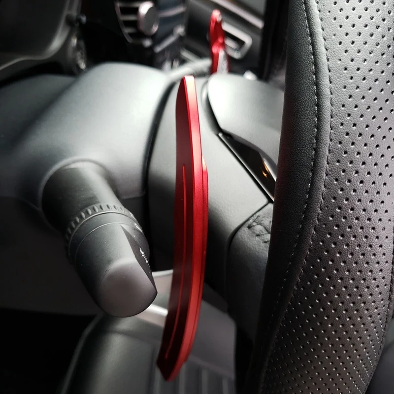 Красный алюминиевый сплав Руль весло переключения расширение для Mitsubishi Lancer Evo X