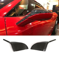 rear view mirror covers caps for ferrari 488 2016 2018 carbon fiber mirror